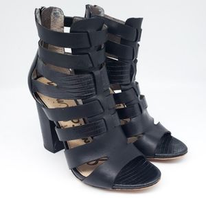 Sam Edelman Yazmine Gladiator Stacked Heels Shoes